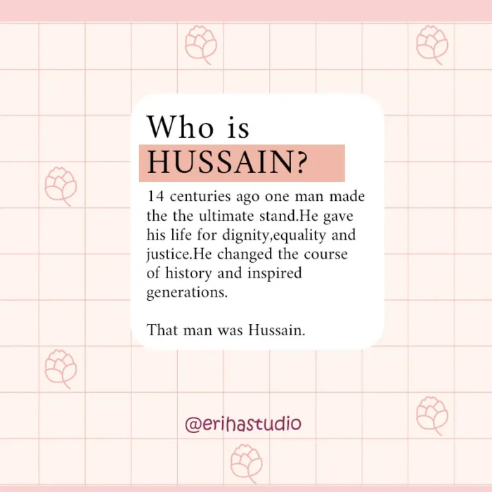 Who is HUSSAIN?
